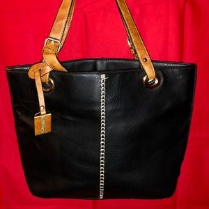 Black Leather Women’s Tote